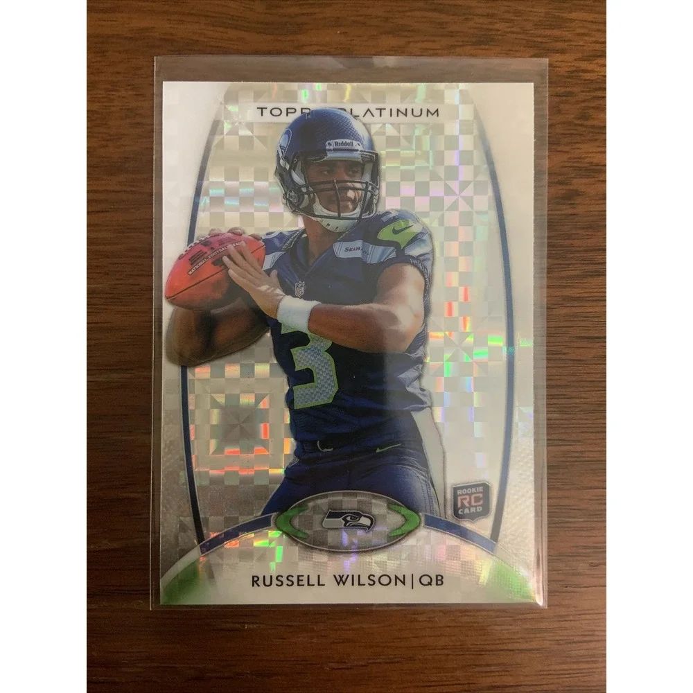 Russell Wilson 2012 Topps Platinum X-Fractor Rookie Card RC 138 Seahawks